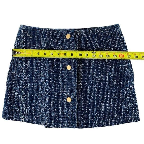 Frame Denim Boucle Mini Skirt Womens Size 4 NWT (MSRP $298) Academia Preppy - Picture 12 of 12